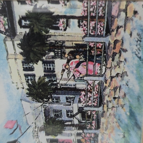 Vintage Signed Sunday Afternoon On The Battery By Bonnie Holden - Picture 8 of 16